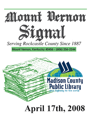 cover image of Mount Vernon Signal 04/17/2008